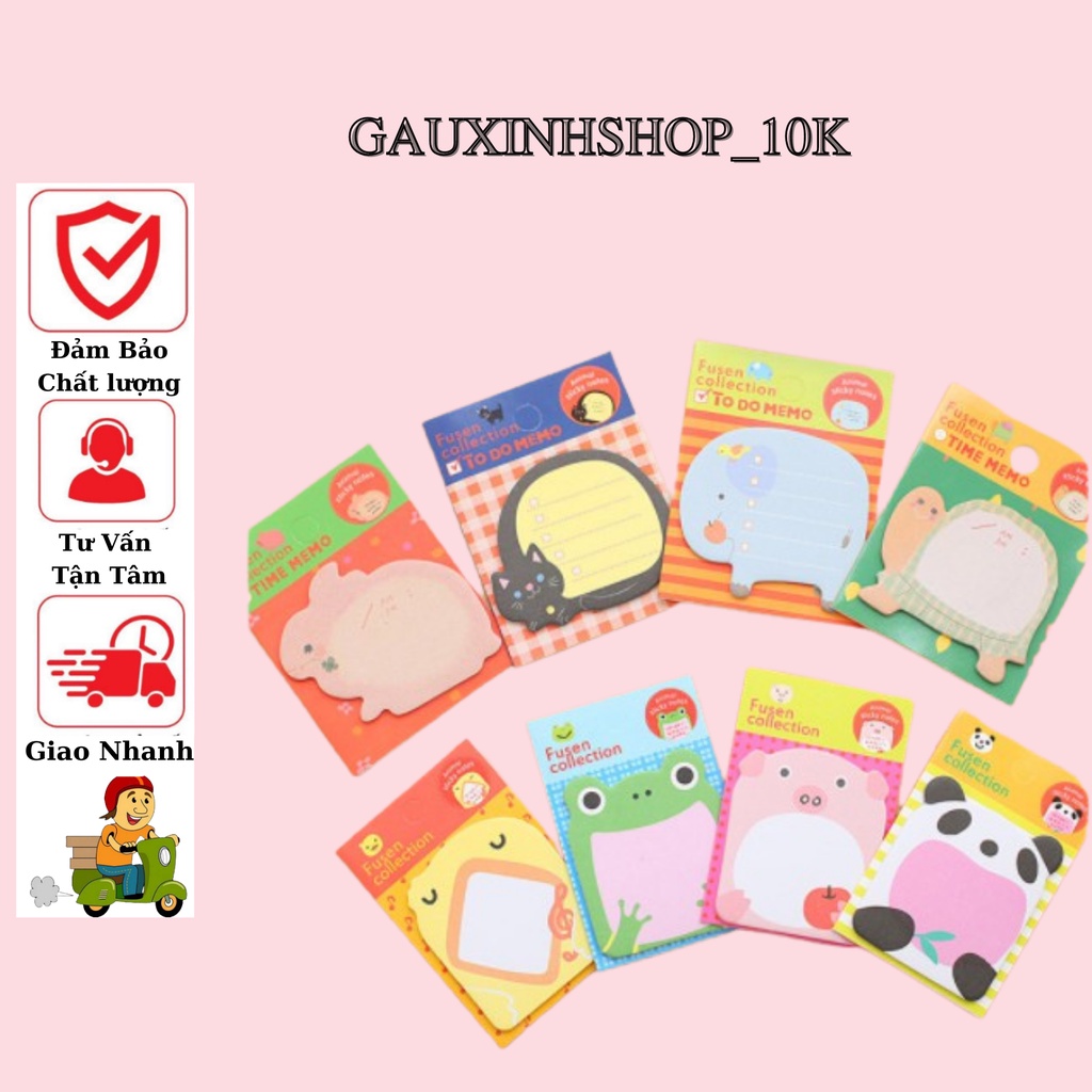 Tập Giấy Nhớ Động Vật