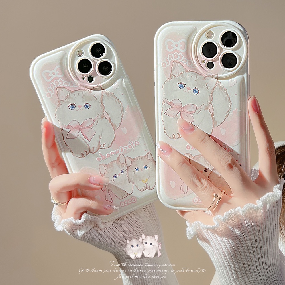 Ốp Điện Thoại tpu silicone Mềm Hình Mèo Hoạt Hình Cho iphone 11 12 13 pro max mini XR XS 7 8 plus