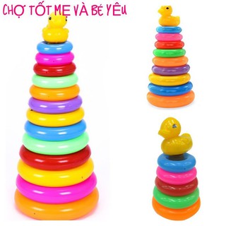 Tháp xếp chồng vòng tròn vịt 3 cỡ