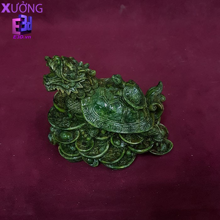 Tượng rùa phong thủy - Tượng trang trí - Rùa đầu rồng - CV 033 - Xưởng E3D
