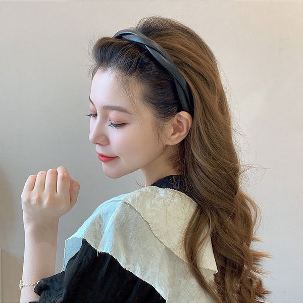 Băng Đô Cài Tóc Màu Cà Phê Đen Thời Trang Mùa Hè 2022