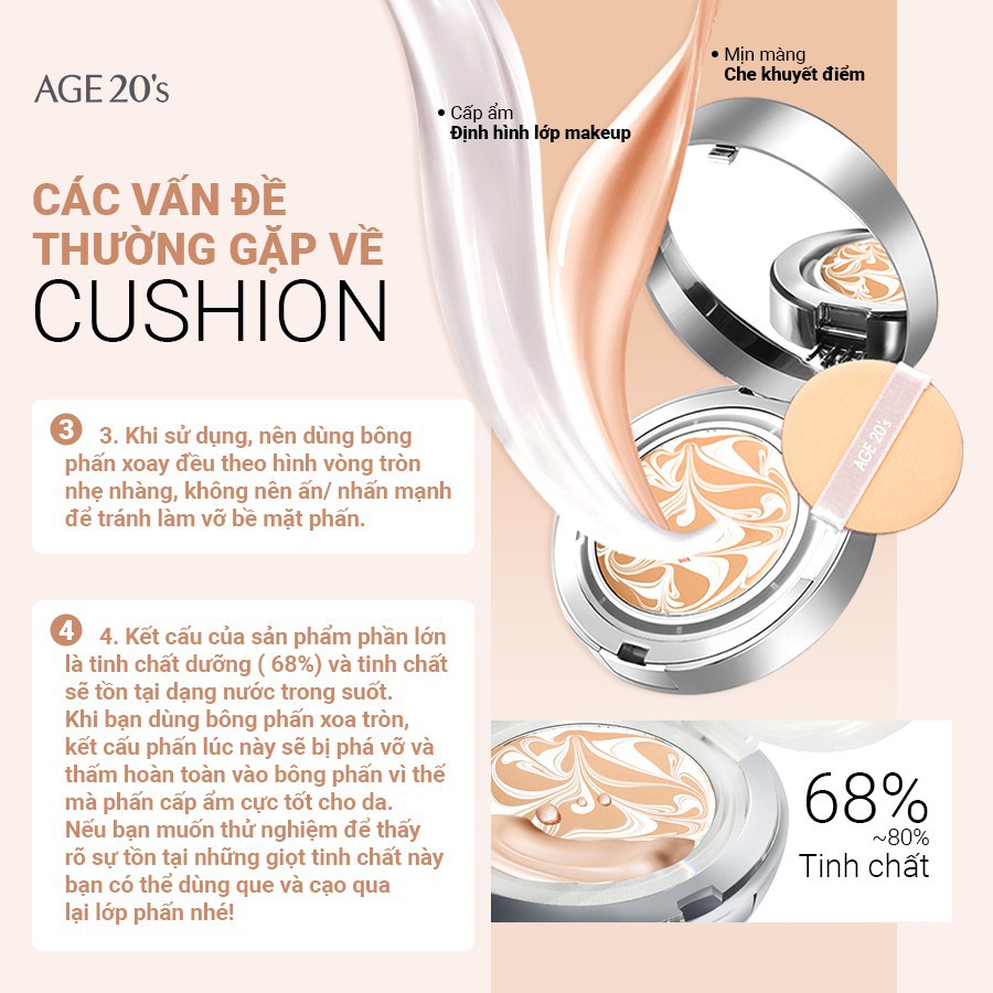 Phấn Nền Lạnh Kim Cương AGE20's Essence Cover Pact DIAMOND White SPF 50+/PA +++ 12.5g | BigBuy360 - bigbuy360.vn