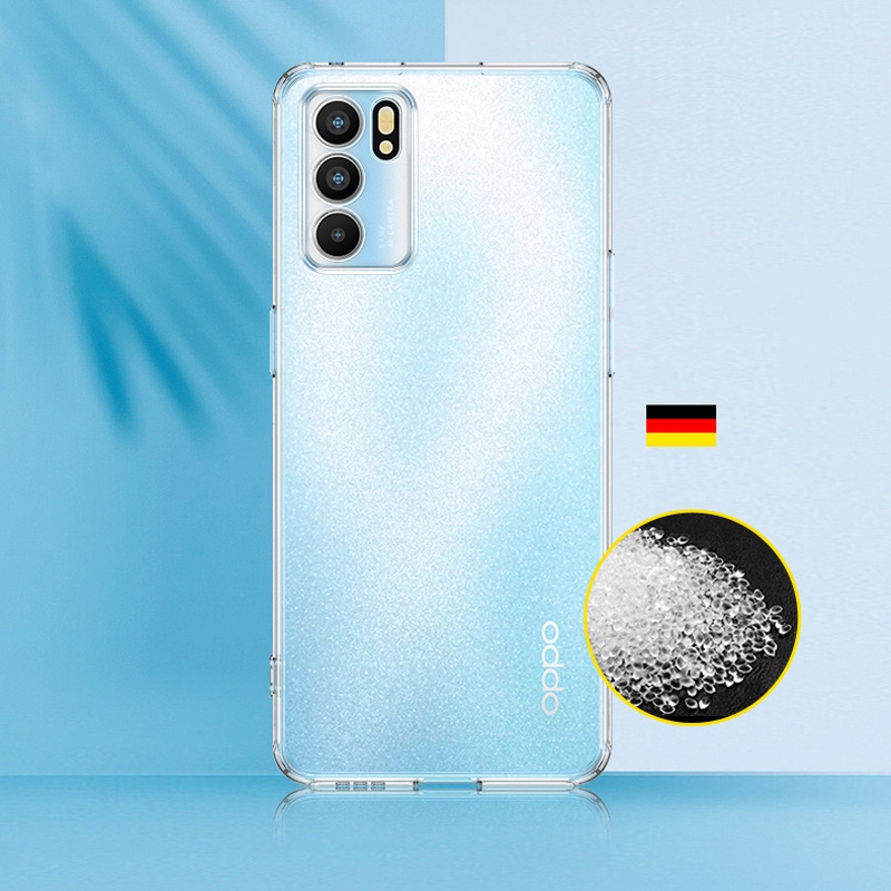 Ốp Điện Thoại Mềm Trong Suốt Hình Vuông Cho OPPO Reno 5 6 7Z 7 3
