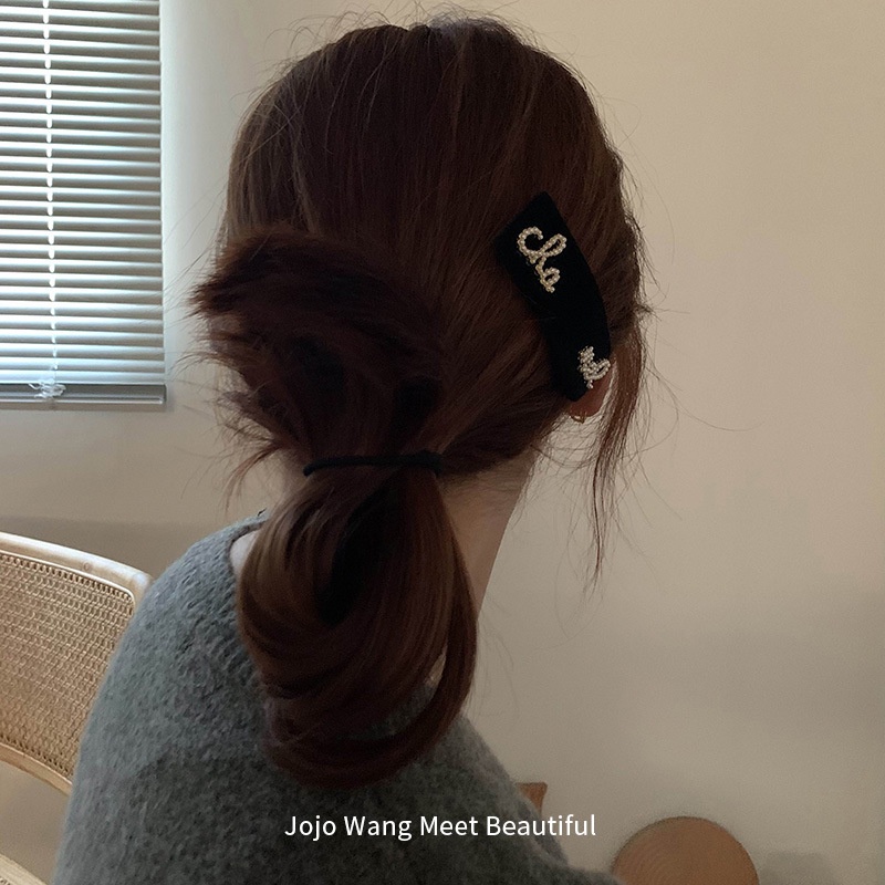 Kẹp tóc đính ngọc trai giả phong cách Hàn Quốc cho nữ