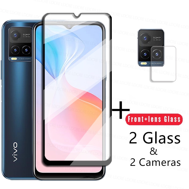 Set 3 kính cường lực 2 trong 1 bảo vệ Camera sau cho Vivo Y33S Y33 Y21 S Y21S