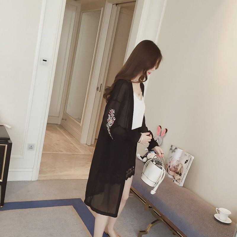 FREESHIP ĐƠN 99K_ Women Long Vintage Shirt Full Sleeve Flare Sleeve Blouse Sunscreen Summer Clothing | BigBuy360 - bigbuy360.vn