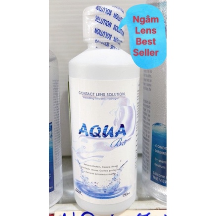 Nước ngâm lens - nước nhỏ mắt - Ngâm - Nhỏ - Aqua - fresheye - the View - B5- Ngâm to 360 mL nho 150 mL - nhỏ mắt 15ml