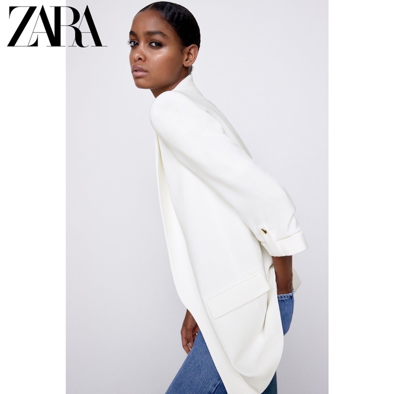 ÁO BLAZER ZARA XẮN TAY DÁNG DÀI HÀNG XUẤT