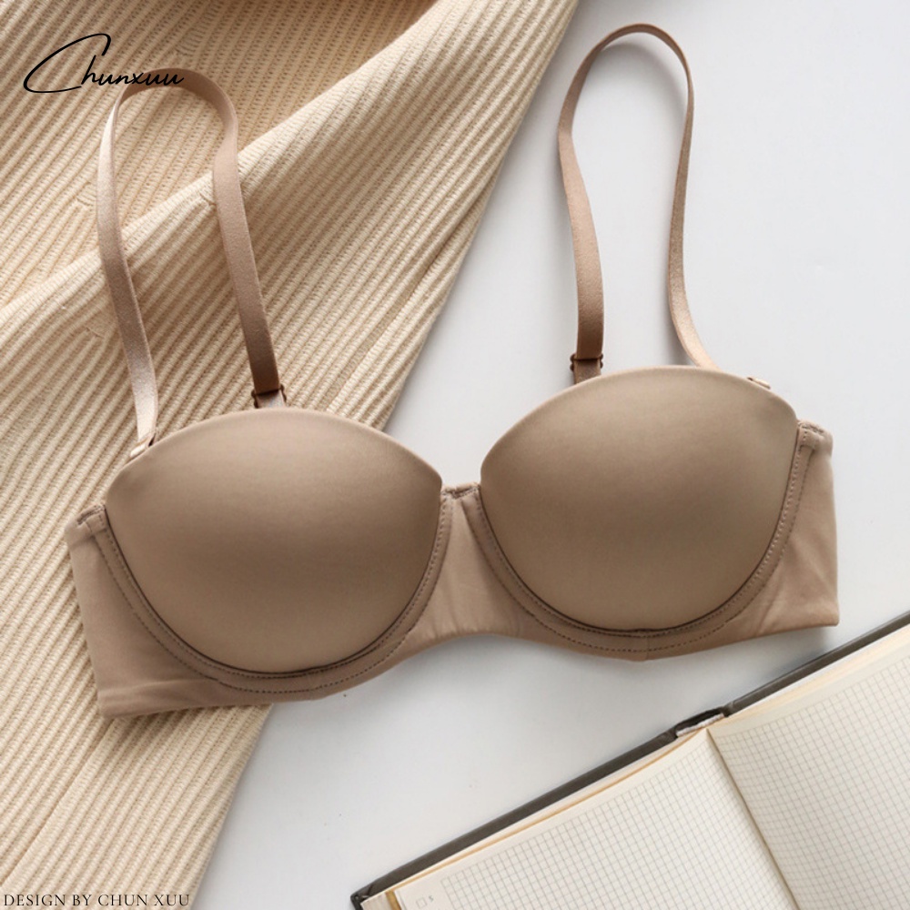 Áo cúp ngực chống tuột, chất vải su mát lạnh đệm dày vừa có gọng nâng đỡ ngực - ChunXuu AV47