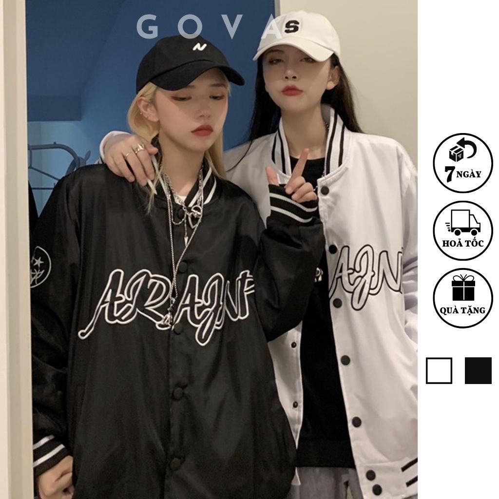 Áo Khoác Bomber Dù In AJNARP Form Rộng Nam Nữ Ulzzang Unisex Thời Trang GOVA