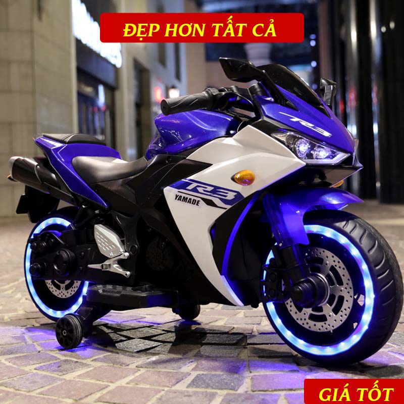 Xe Máy Điện Trẻ Em DUCATI R3 Cho Bé Từ 2 Tuổi Trở Lên Tải Trọng 40kg, Cực Chất, Kiểu Dáng Thể Thao