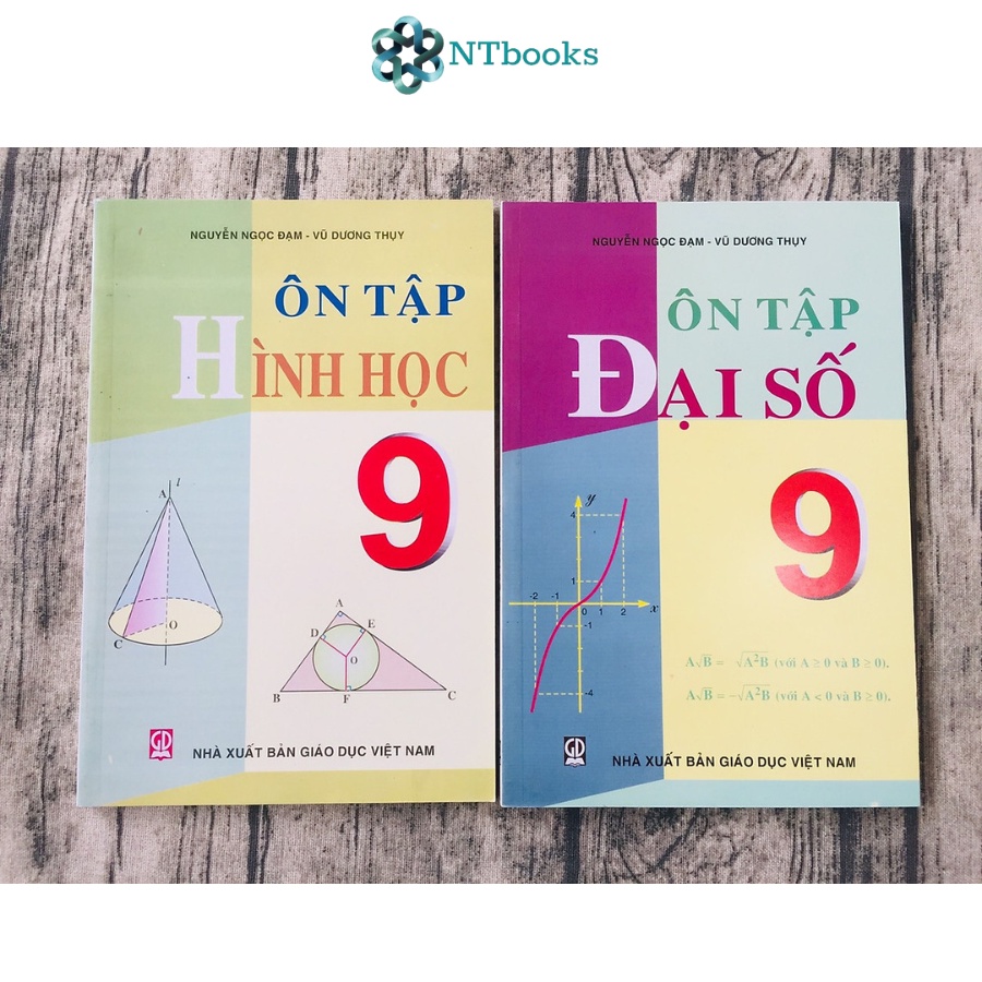 Sách (Combo, Lẻ tùy chọn) Ôn tập Toán 9 - Đại số + Hình học