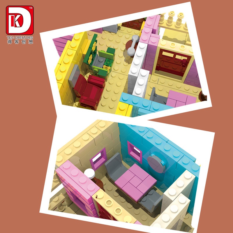 Đồ chơi Lắp ráp Mô hình DK3006 Creativity MOC Floating Balloon House Modular City Street View