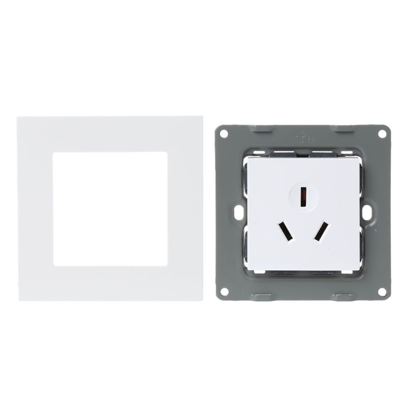 Ổ Cắm Điện Gắn Tường 86 Loại 16A Với 3 Lỗ Bằng PC Màu Trắng Cho Máy Lạnh