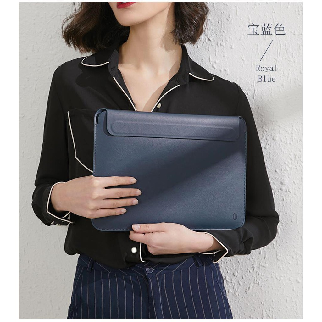 Bao da Wiwu Skin Pro III cho Macbook Surface 13&quot;-13.3&quot; kết hợp đế kê máy tiện lợi