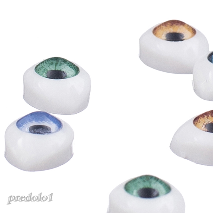 1  4 Cặp Mắt Nhựa 5mm Làm Búp Bê 4 Màu