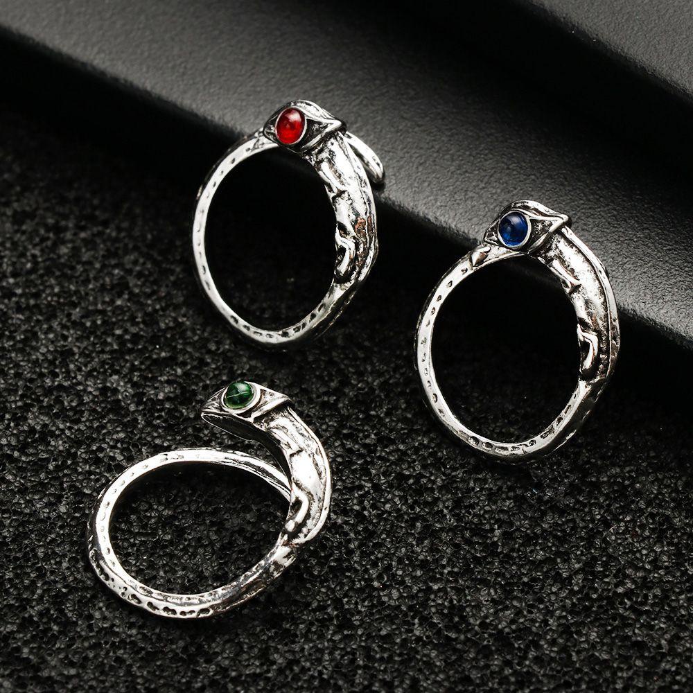 Nhẫn Hình Tắc Kè Hoa Phong Cách Retro Cá Tính