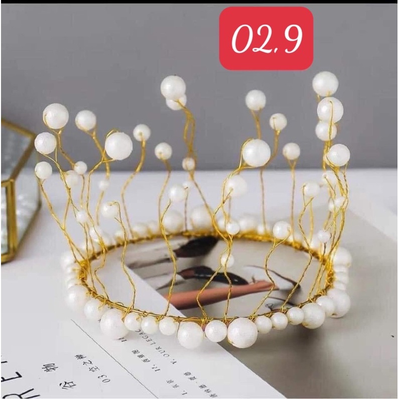vương miện chụp hình mẫu nail ( nhiều mẫu )