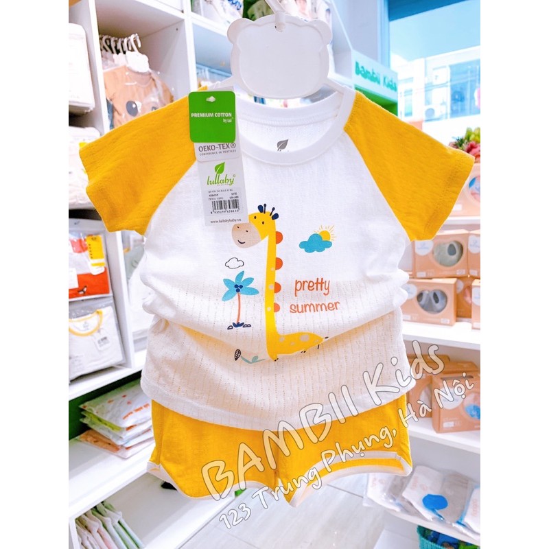 [LULLABY SALE] Bộ cộc tay Cotton Siêu Thoáng bé trai / bé gái