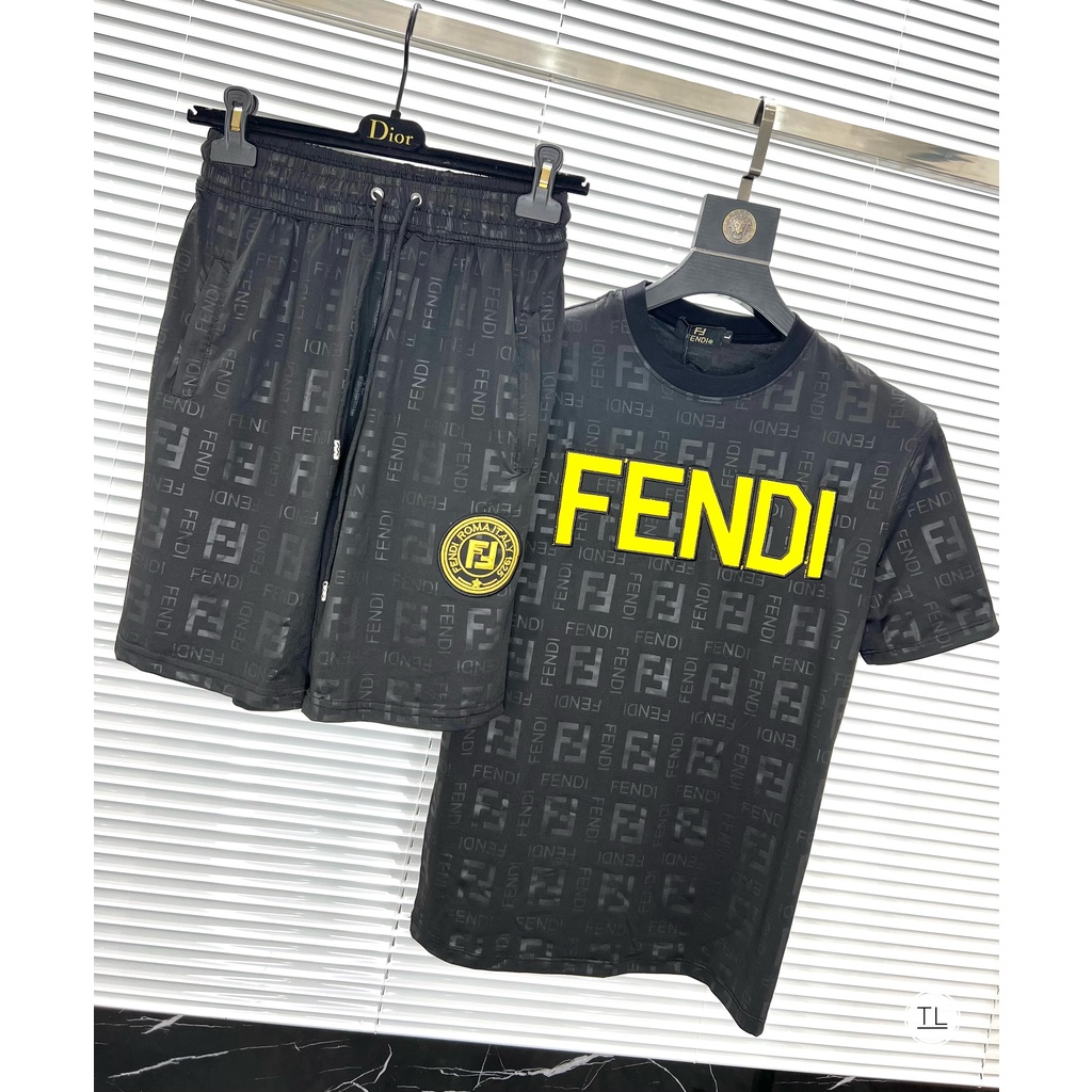 Bộ quần áo nam đẹp cao cấp mùa hè,set quần áo hè nam LV,versace,Fendi hàng cao cấp (ảnh thật)