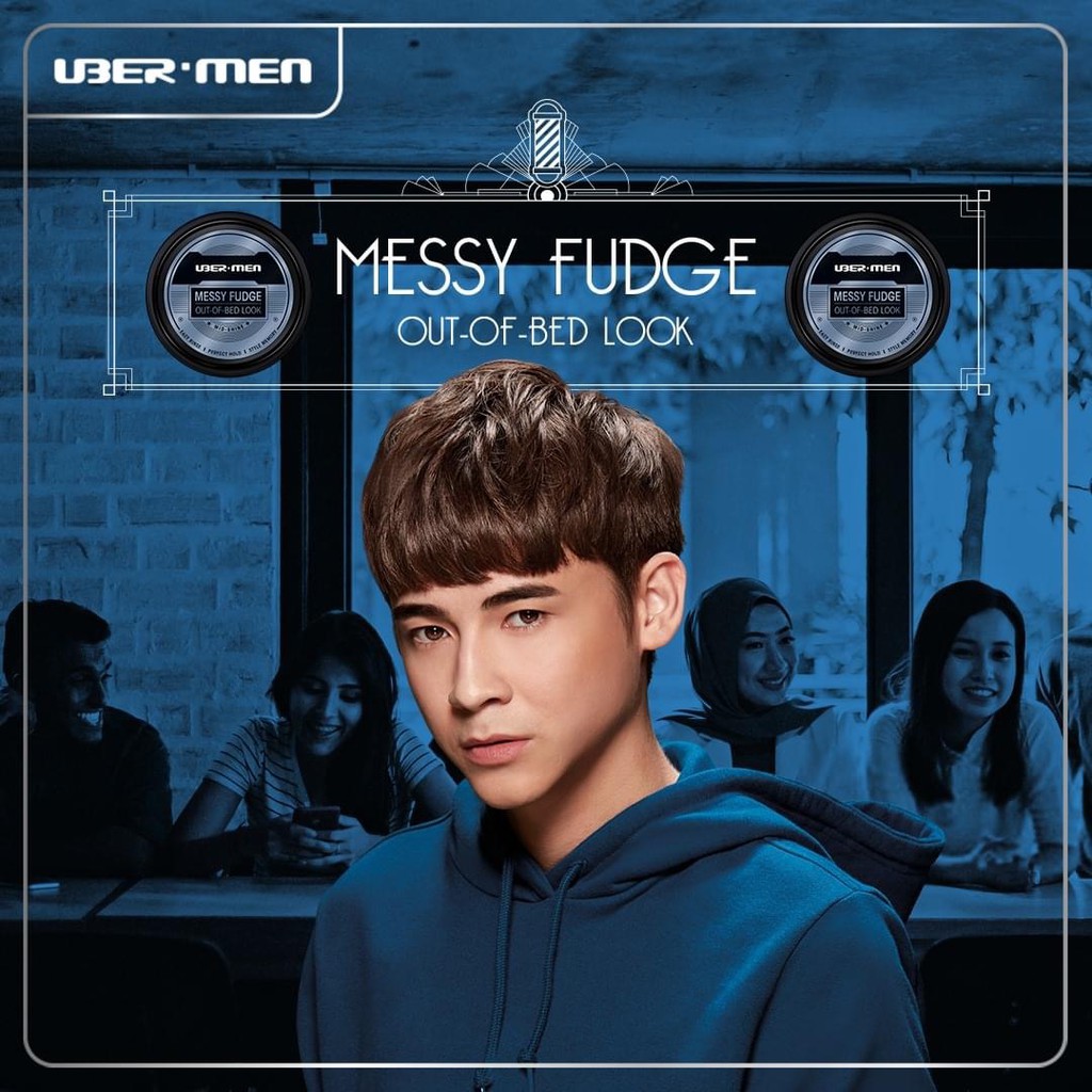 Sáp vuốt tóc tạo nếp tóc dựng và phá cách thế hệ mới Ubermen Messy Fudge 70g