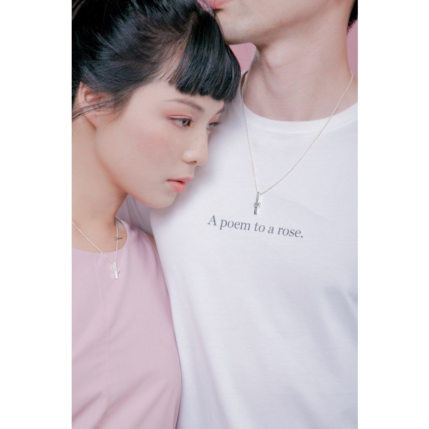 Dây Chuyền Nam BẠC 925 CAO CẤP SHIMMER SILVER Mặt Hình Trái Tim Lồng Ghép Độc Lạ - LOVED FOR MEN