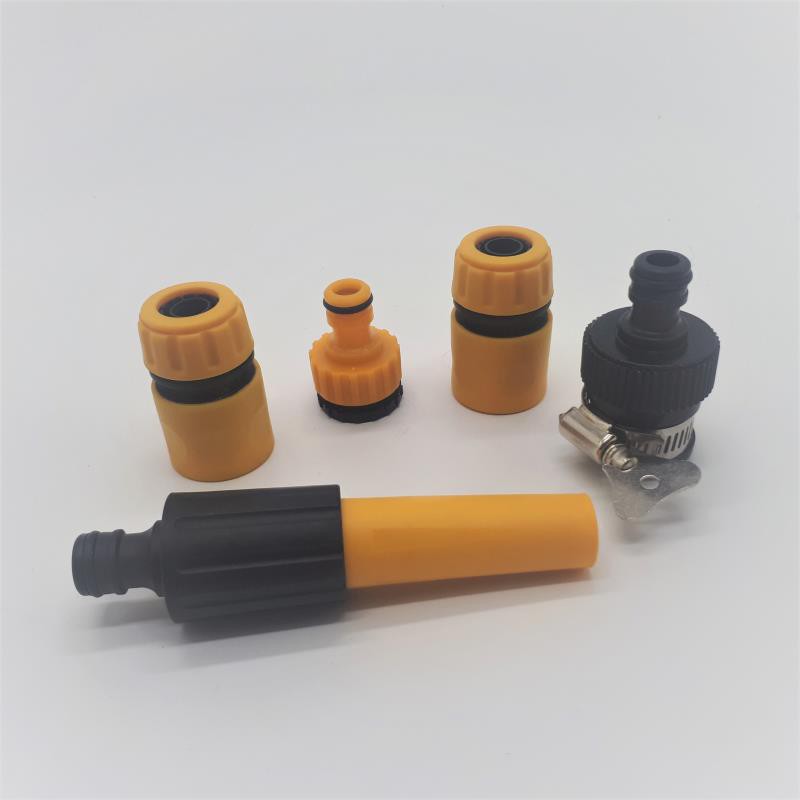 Bộ phụ kiện tưới cây, Rửa xe 5 món VPN-5020, Vòi nhựa thằng + Bộ nối nhanh 12-18 mm