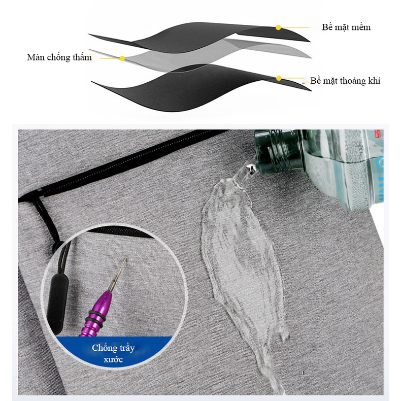 Balo Công Sở, Đi Làm, Đựng Laptop, Máy Tính 13 Inch, 14 Inch, 15.6 Inch, Chống Sốc Dành Cho Người Đi Làm, BL004