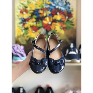 Giày Búp Bê Nơ Xanh Cho Bé Gái  Quai Cài  Phù Hợp Cho Bé Đi Chơi Đi Học 21 25 26