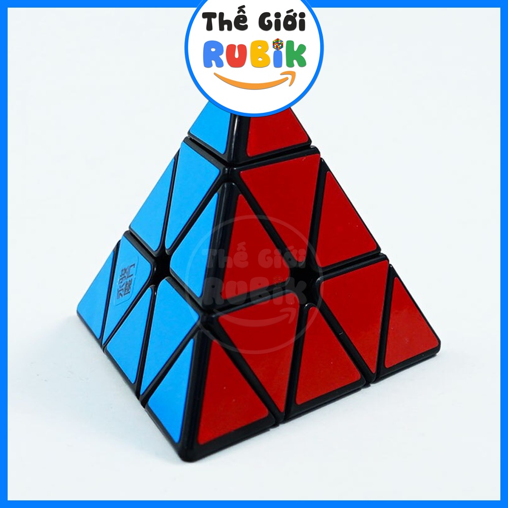 Rubik Tam Giác YongJun YuLong Pyraminx V2M 3x3 Viền Đen Có Nam Châm Tặng MoYu Lube V2 | Thế Giới Rubik