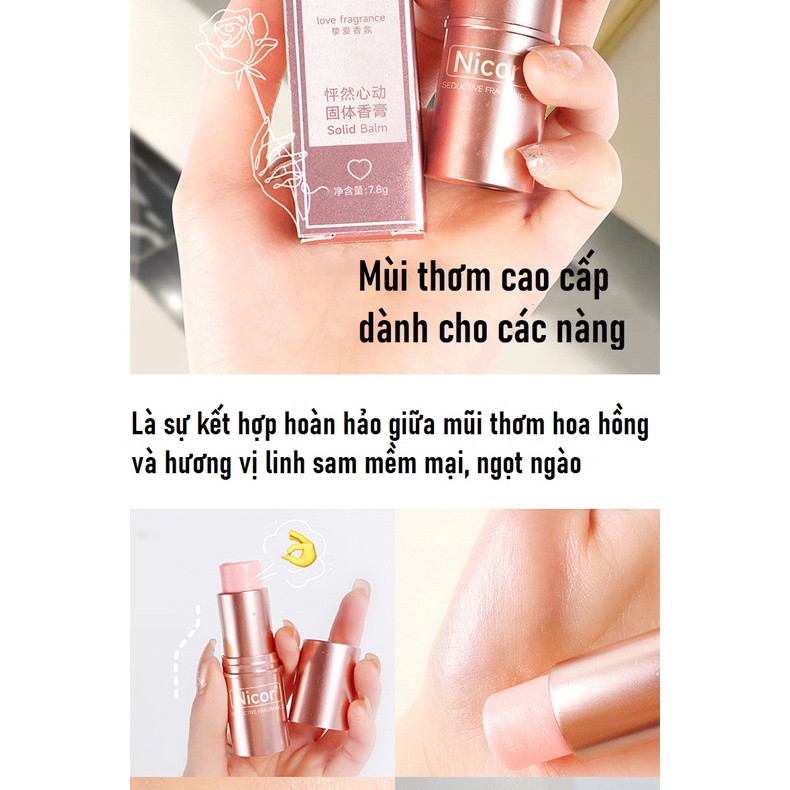 Nước Hoa Khô Nicor Dạng Sáp Lưu Hương Thơm Lâu Cho Nam Và Nữ