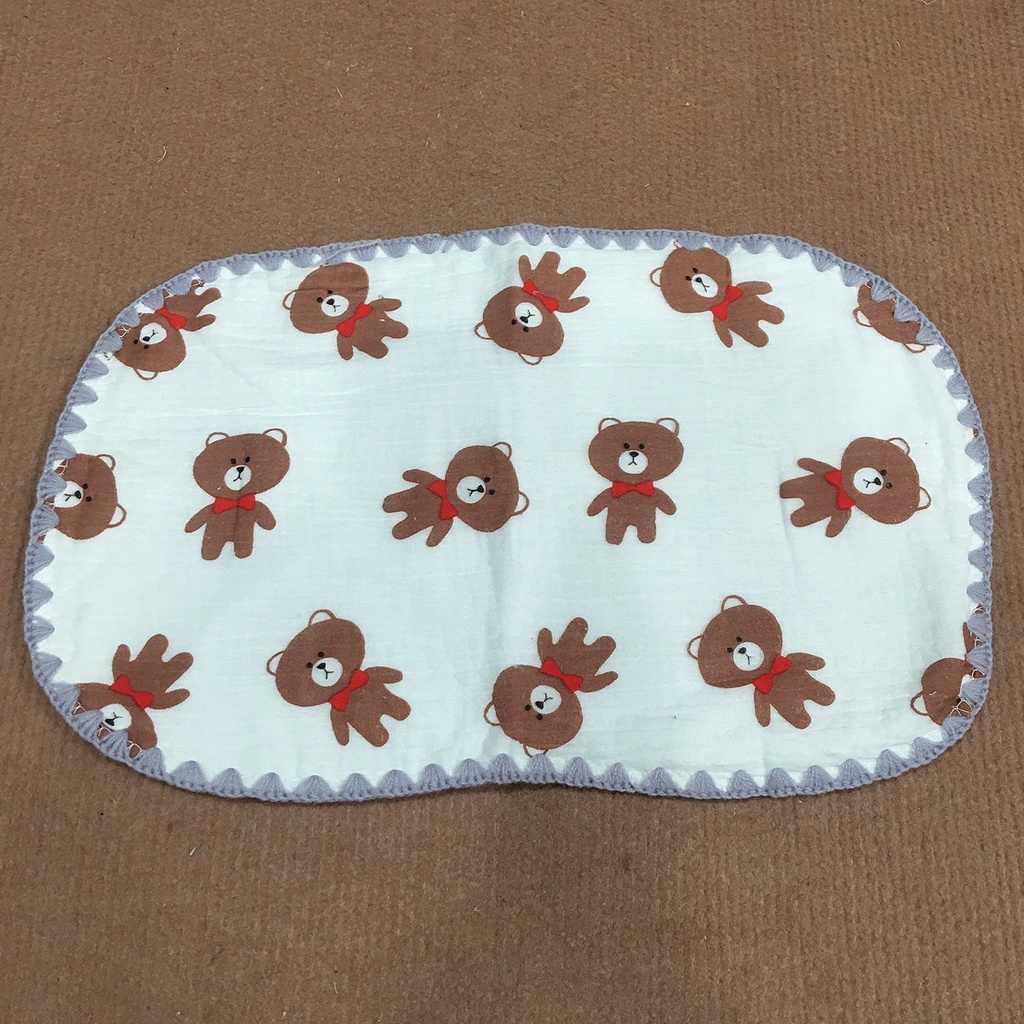 GỐI XÔ muslin4 lớp thấm hút tốt cho trẻ sơ sinh