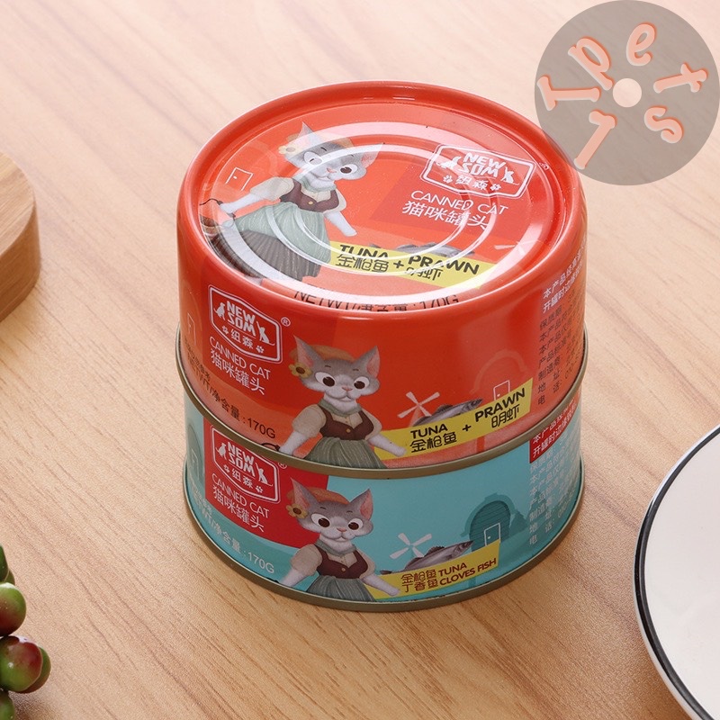 [Mã 253FMCGSALE giảm 8% tối đa 100K đơn 500K] PATE poroca lon 170g dành cho mèo cưng