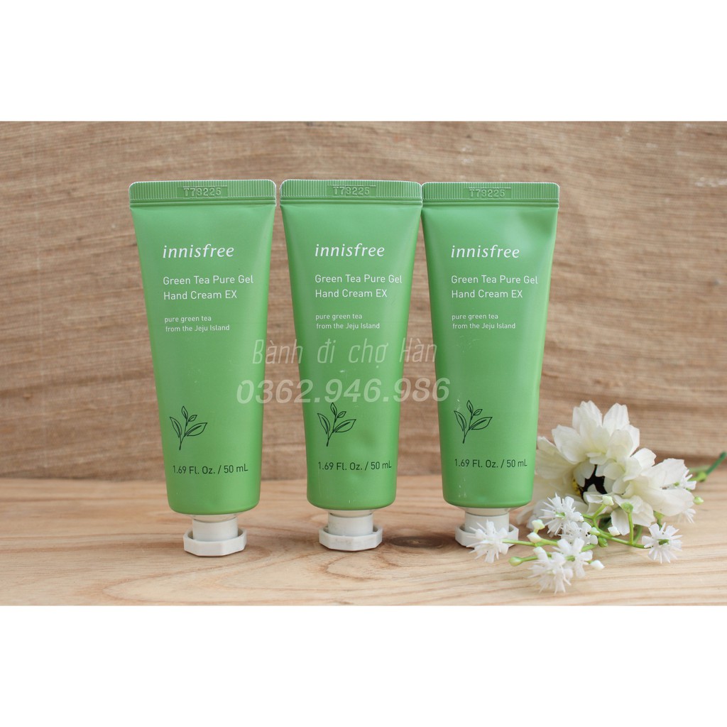 Kem Dưỡng Da Tay Chiết Xuất Trà Xanh Innisfree Green Tea Pure Gel Hand Cream EX 50ml