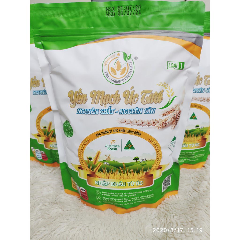 【FREE SHIP】COMBO 1 Gói Yến Mạch + 1 GÓI HẠT CHIA, hàng chính hãng, chất lượng cán vỡ hỗ trợ GIẢM CÂN