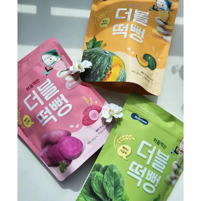 Bánh Gạo Hàn Quốc Bebecook Cho Bé Ăn Dặm Bổ Sung Vitamin Chất Xơ Chống Táo Bón