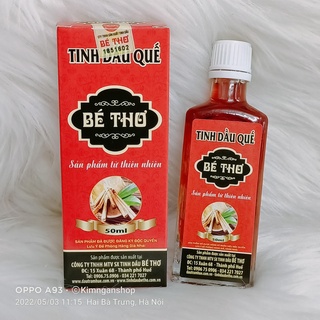 Tinh dầu quế bé thơ loại 50ml