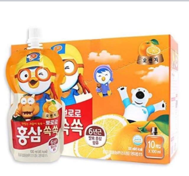 NƯỚC HỒNG SÂM TRẺ EM PORORO - HÀN QUỐC