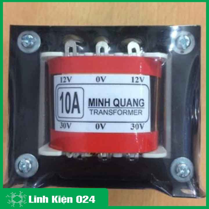 Biến áp 10A đối xứng 12V 0V 12V, 30V 0V 30V