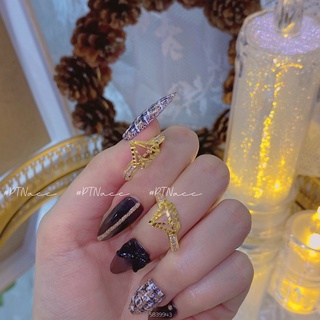 ᴾᵀᴺᵃᶜᶜ Nhẫn mạ vàng kim cương đơn giản