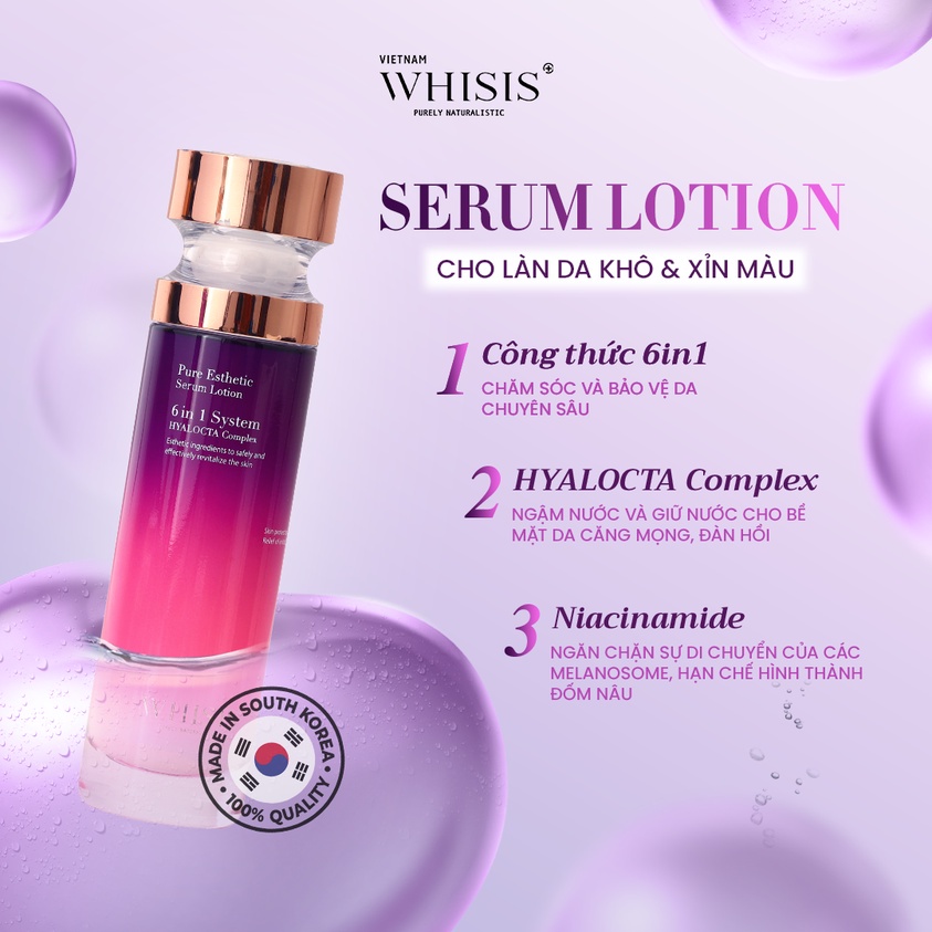 WHISIS Tinh Chất Dưỡng Da Pure Esthetic Serum Lotion 100ml