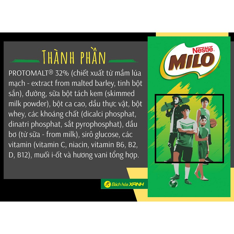 Bột Milo nguyên chất cacao 400g (hũ lớn, túi, hộp giấy, hộp thiếc)