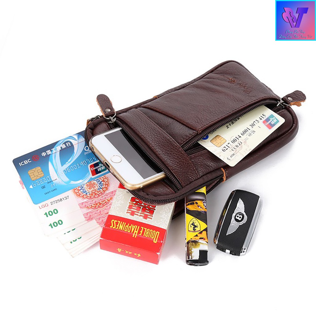 Túi Xách Nam Siêu Giảm Giá Chất Da Đẹp Kiểu Dáng Mini Tiện Lợi Để Điện Thoại Ví Tiền Đeo Chéo Đeo Hông Đeo Ngang - PB047 | BigBuy360 - bigbuy360.vn