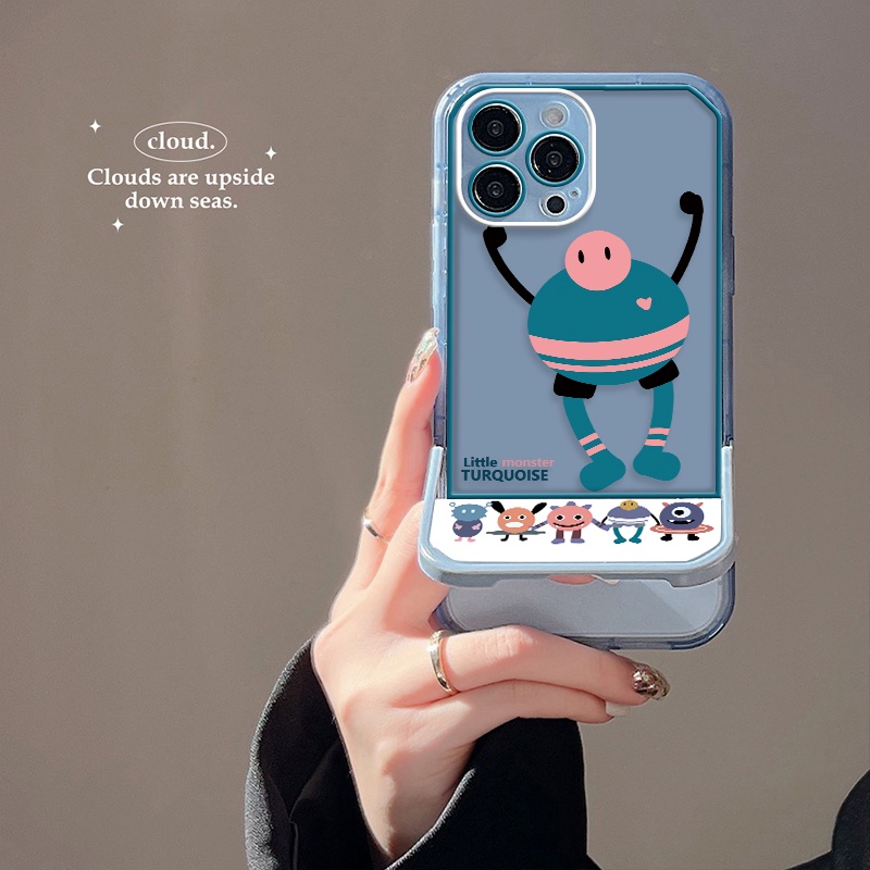 Ốp Điện Thoại Silicon Mềm Trong Suốt Chống Sốc Có Giá Đỡ Cho IPhone 11 12 13 Pro Max XS X XR 7 8 6 6S Plus