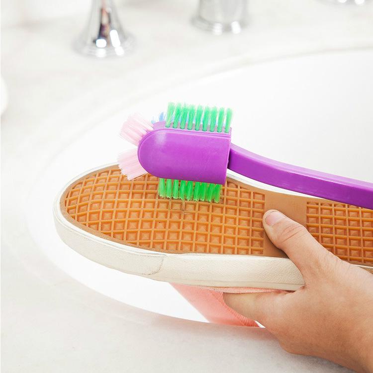 Bàn Chải Chà Giày / Nhà Tắm Hai Đầu Lông Mềm Đa Năng Sáng Tạo