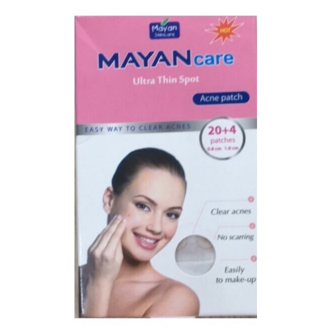 Miếng Dán Mụn Mayan Ultra Thin Spot (Hộp 20 Miếng & Hộp 24 Miếng)