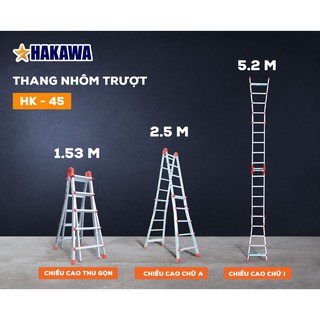 Thang nhôm trượt HAKAWA HK-45