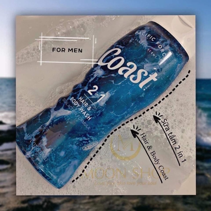 SỮA TẮM GỘI COAST 532ML