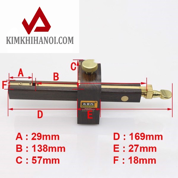 Cữ lấy vạch K1005 -Chuyên dụng dùng để  vạch các đường kẻ thẳng và song song với cạnh gỗ hàng công ty