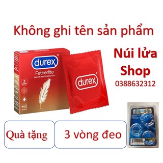 Bao cao su SIÊU MỎNG CẢM GIÁC THẬT Durex Fetherlite